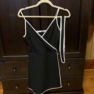 Black & White Formal Short Dress